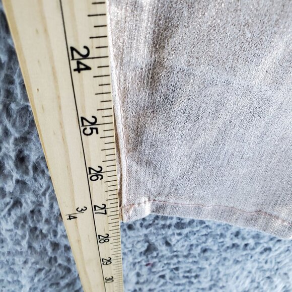 Versona Jeans Womens 29 Gold Shimmer Contemporary Metallic Stretch Skinny Denim - Picture 7 of 11